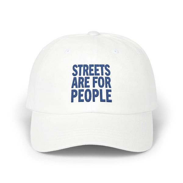 Streets Are For People Hat - White