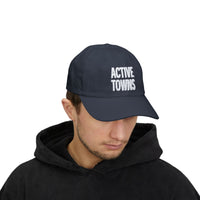 Active Towns Square Logo Hat - Navy & Grey