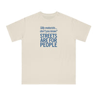 Silly Motorists (blue text) Organic Unisex Classic T-Shirt