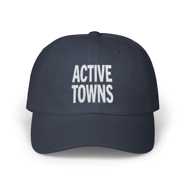 Active Towns Square Logo Hat - Navy & Grey