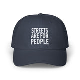 Streets Are For People Hat - Navy & Grey