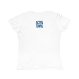 Streets Are For People White (blue text) Organic Women's Classic T-Shirt
