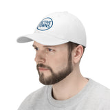 Active Towns logo hat - White with AT Blue embroidered lettering
