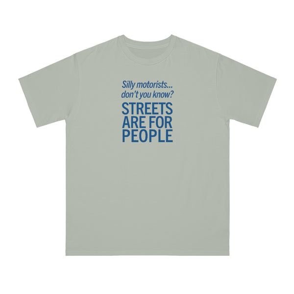 Silly Motorists (blue text) Organic Unisex Classic T-Shirt