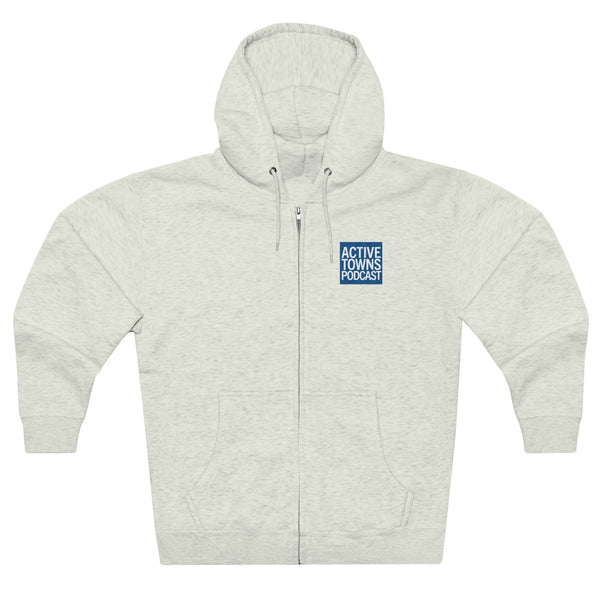 Active Towns Podcast Full Zip Hoodie